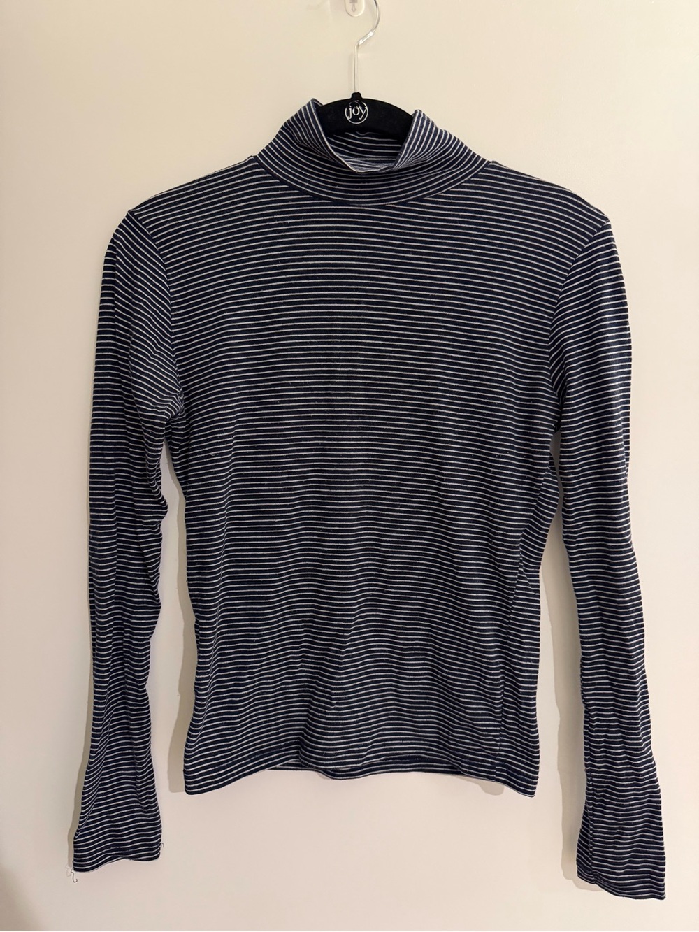 Brandy Melville Navy & White Striped Turtleneck